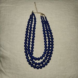 Elegant Blue Beaded Necklace